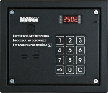 Panel audio z czytnikiem kluczy RFID, możliwość montażu modułu KAM-3P, Laskomex CP-2503R_BLACK LASKOMEX